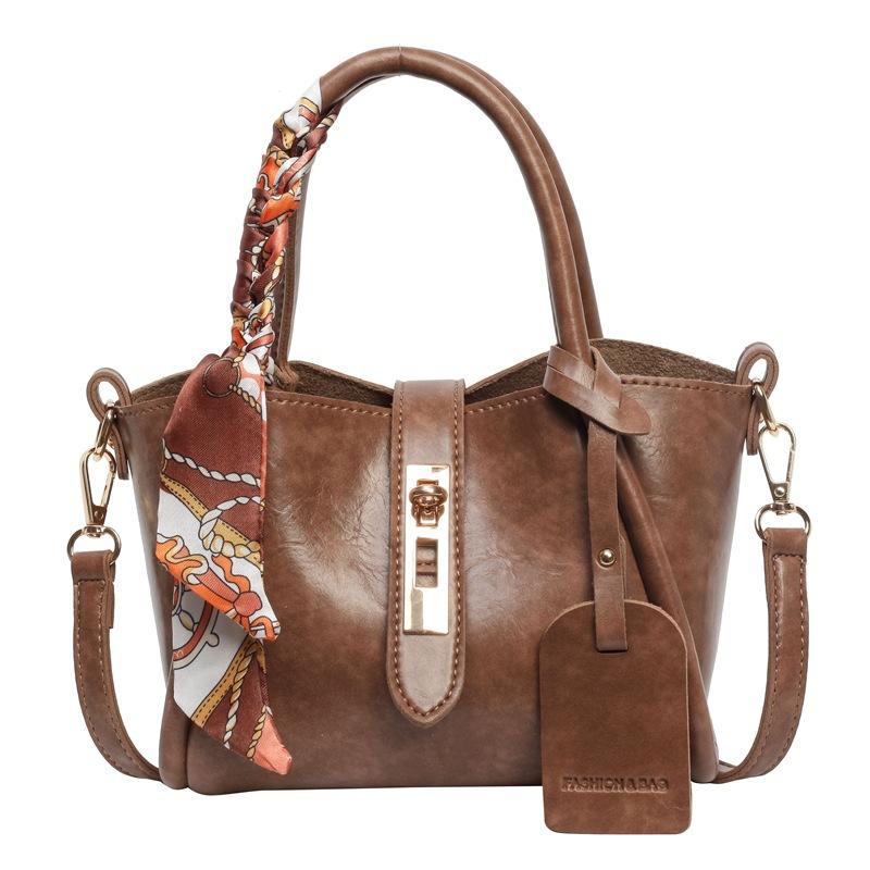 Premium small bag women's bag autumn and winter versatile new texture versatile commuter messenger bag portable bucket bag