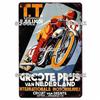 Mfoever Tin Motorcycle Metal Sign Vintage Plaque Poster Tin Sign Wall Decor For Bar Pub Club Retro TT Racing Poster Gift