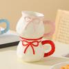 Creative high-value mini lucky bag ceramic mug household souvenir drinking cup girls birthday gift cup
