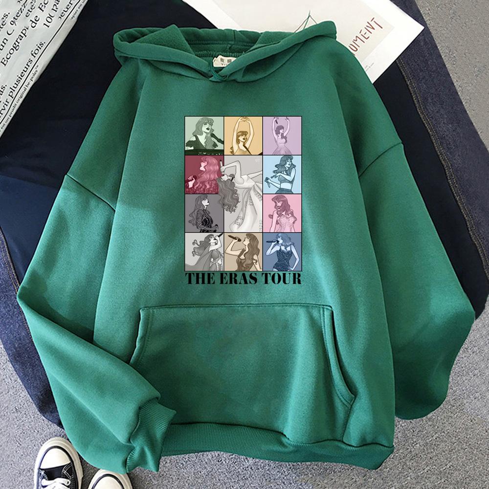 Amerikanische Top-Sängerin Hoody Hohe Qualität THE ERAS TOUR Hoodies Bequeme Lockere Bequeme Pullover Fleece-Kleidung