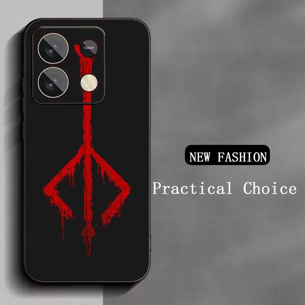 

Hot game Blood borne pattern Phone Case For Redmi Note 14 13 12 11 Pro Plus S 5G 14C A3 Soft Black Phone Cover Redmi Note 12 5G