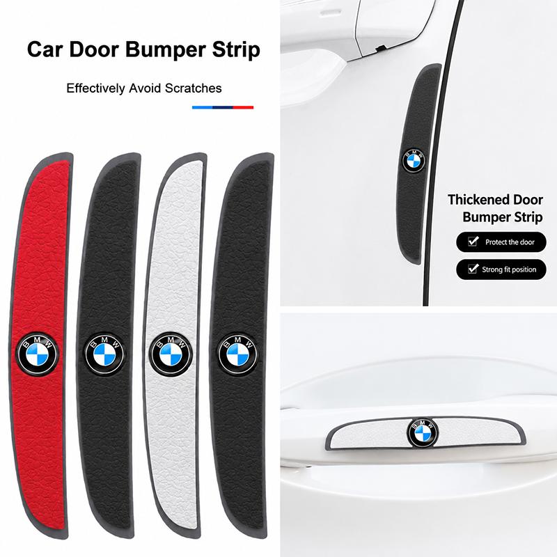 4Pcs Rubber Car Door Anti Collision Strip Rearview Mirror Protector Stickers For BMW Performance E46 E60 E90 E39 E87 E36 E92 rlzh86