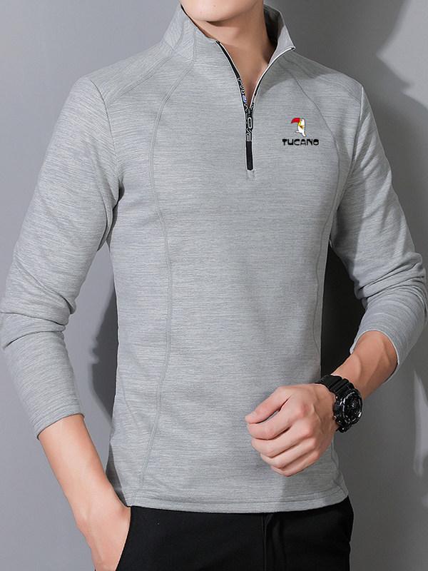 Men's Warm Fleece Pullover Hoodie - Autumn/Winter Outdoor Breathable Velvet Base Layer