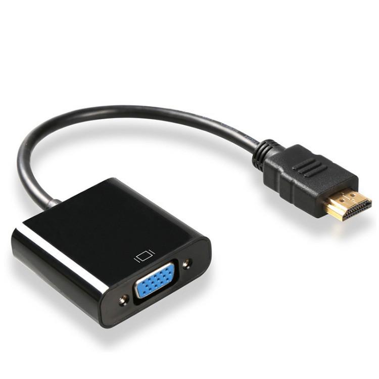 HDMI to VGA Adapter with Audio – Connect PC or Set-Top Box to High-Definition Display or Projector