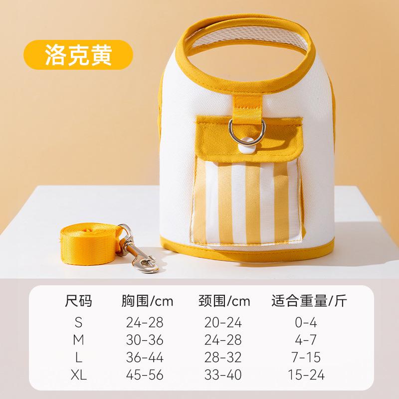Anti-break free Go out chest strap rope Slip cat Anti-lose from backpack cat cat dog pet rope Cat leash