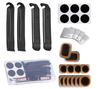 Bicycle Tire Repair Kit with Cold Patch, Glue, and Lever Tools