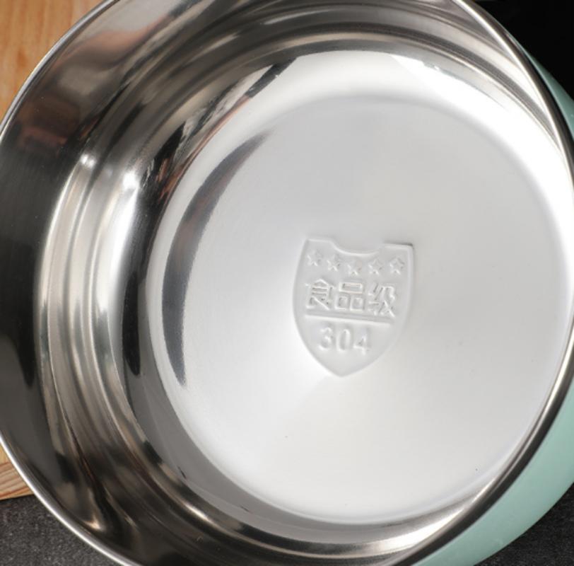 304 Stainless Steel Large Capacity Instant Noodle Noodle Lunch Bowl with Lid Japanese Salad Cup for Kids Food | Lunch Box (Green)