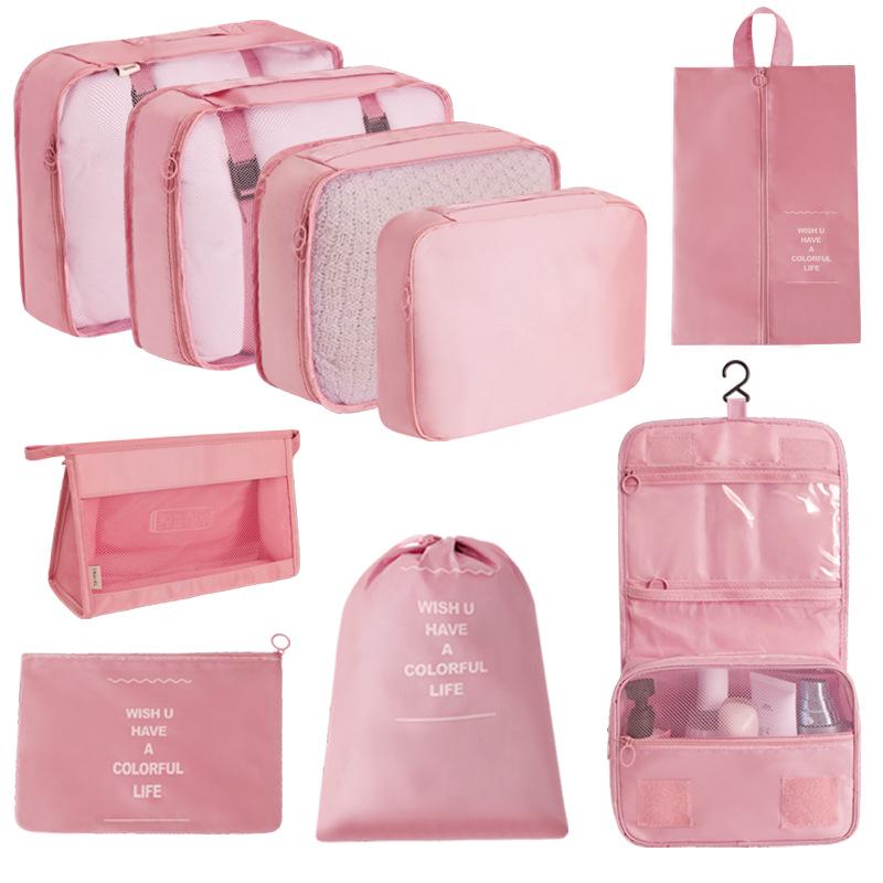 7-Piece Travel Storage Bag Set for Clothing and Luggage Organization
