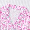 New Four Seasons Middle Children's Girls Pajamas Set Short Sleeve Shorts Cardigan Printed Kids Pajamas