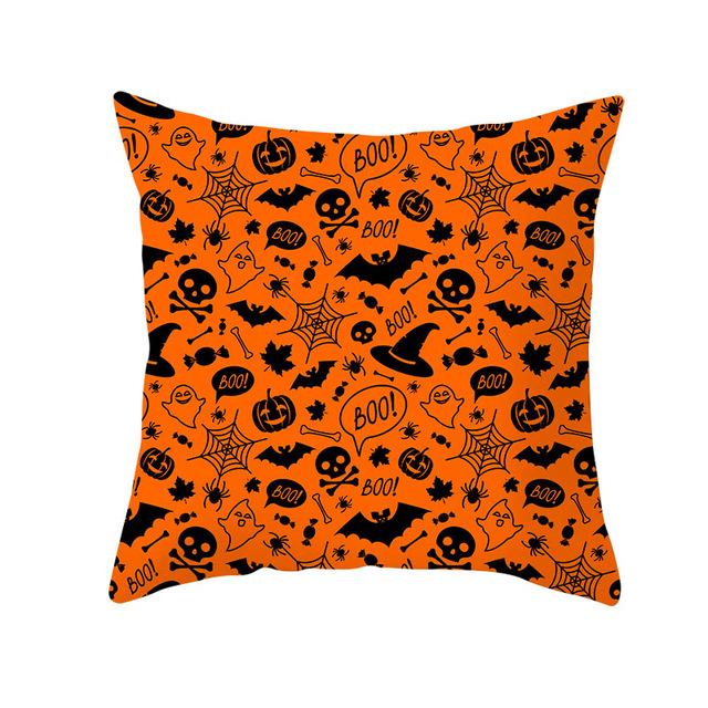 Halloween Cushion Cover Halloween Pumpkin Throw Pillow Case Halloween Printing Decorative Pillowcase Cushion Cover Zt212