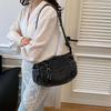 Umhängetasche Denim Retro Schlichte Freizeittasche Große Kapazität Vielseitige Tasche für Damen