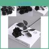 Gotisches Schwarzes Rosen Kunstseidenblumenstrauß für Hochzeitsfotografie Dekoration