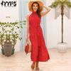 YYFS Women's Fashion Summer Spring Polka Dot Print Sleeveless Casual Dresses
