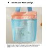 New Dopamine Mesh Toiletry Bag Transparent Large Capacity Cosmetic Bags Portable Storage Bag Makeup Toiletry
