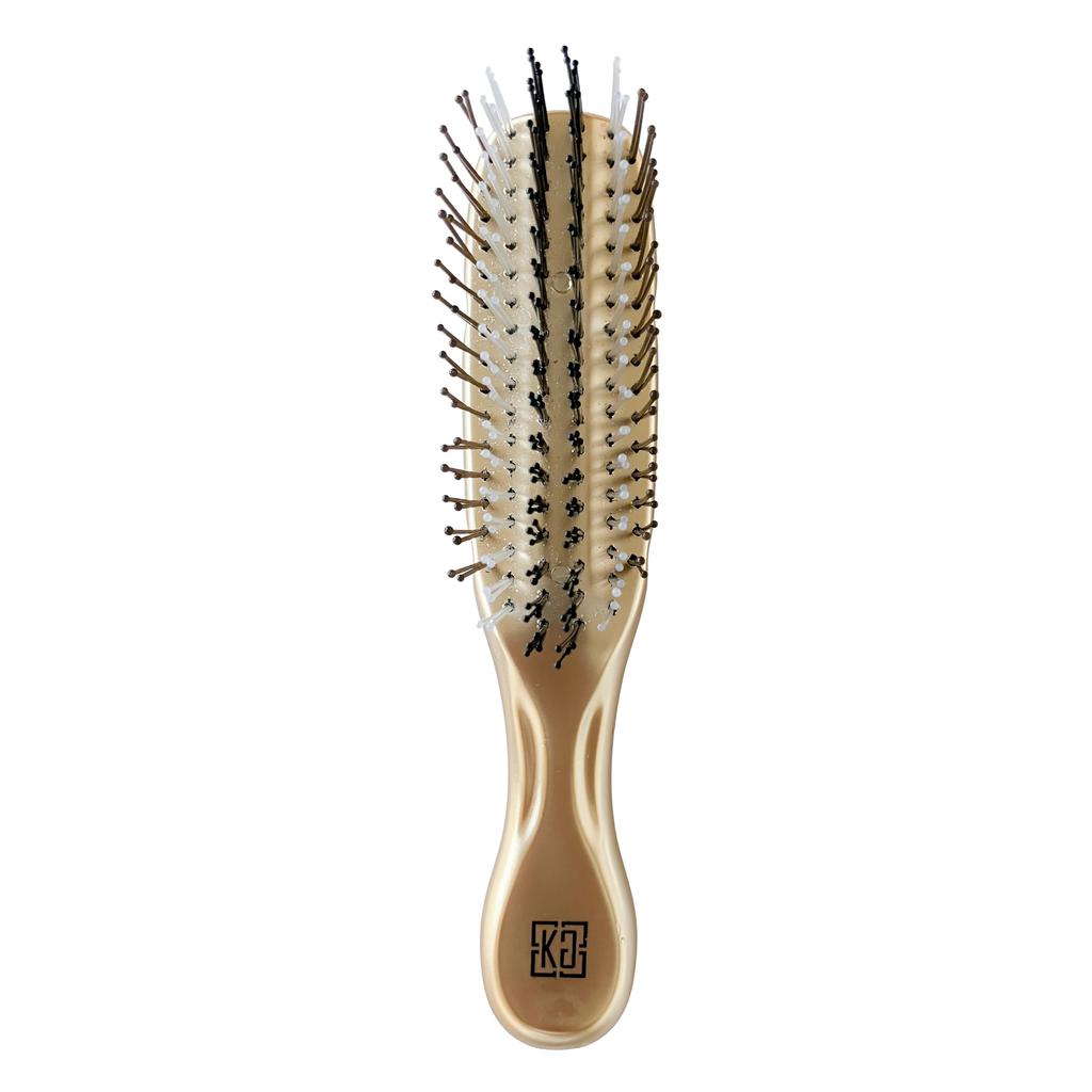 Kyogoku Hair Quality Improvement Paddle Luxury Massage Scalp Care Brush Brush, Brush, Comb, Anti-Static, Smooth, Quick-Drying (Ion Mini)