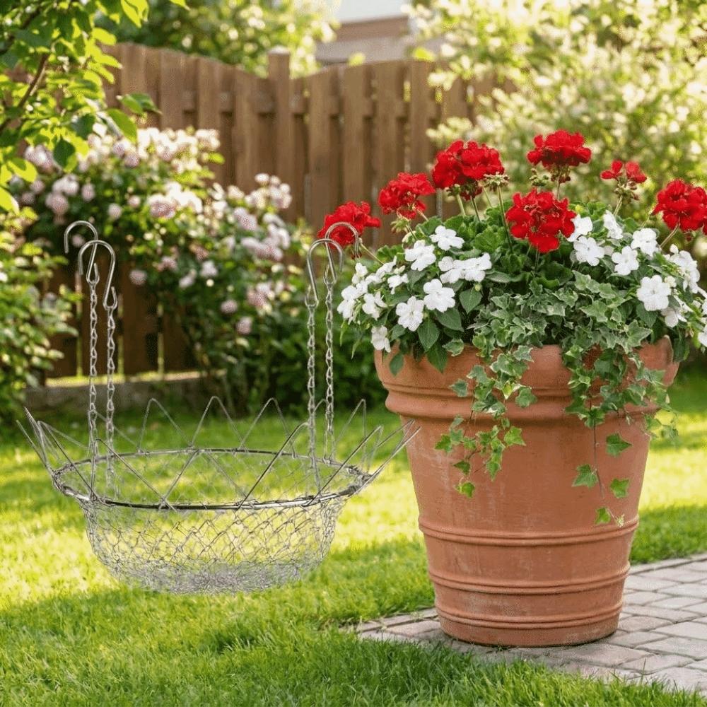Stainless Steel Planter Insert Pad Rustproof Plant Pot Riser Practical Planter Inserts  Balcony