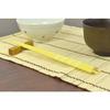 Aoba Chopsticks, Dishwasher Safe, Natural Wood, Colored Pencil, Border, Yellow, 22.5cm