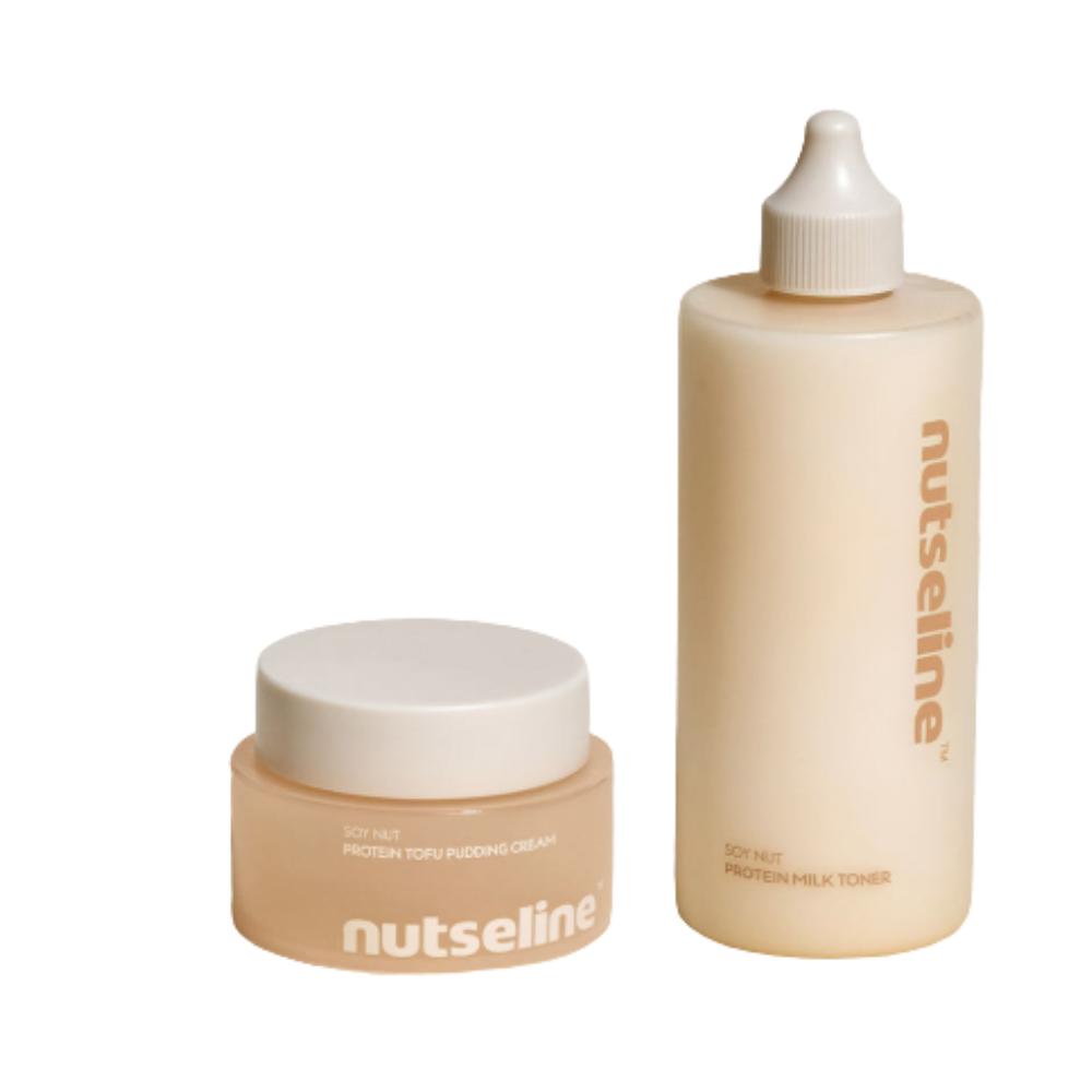 Nutserin Soy Nut Protein Cream & Toner 2-Step Skincare Set (Cream 50ml & Toner 300ml)