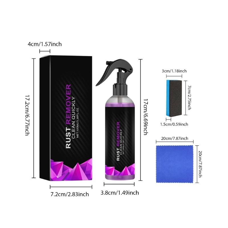 100ml Multifunction Rust Removal Sprays Rust Remover Sprays Derusting Paint Rust Inhibitor Car Maintenance Rust Remover
