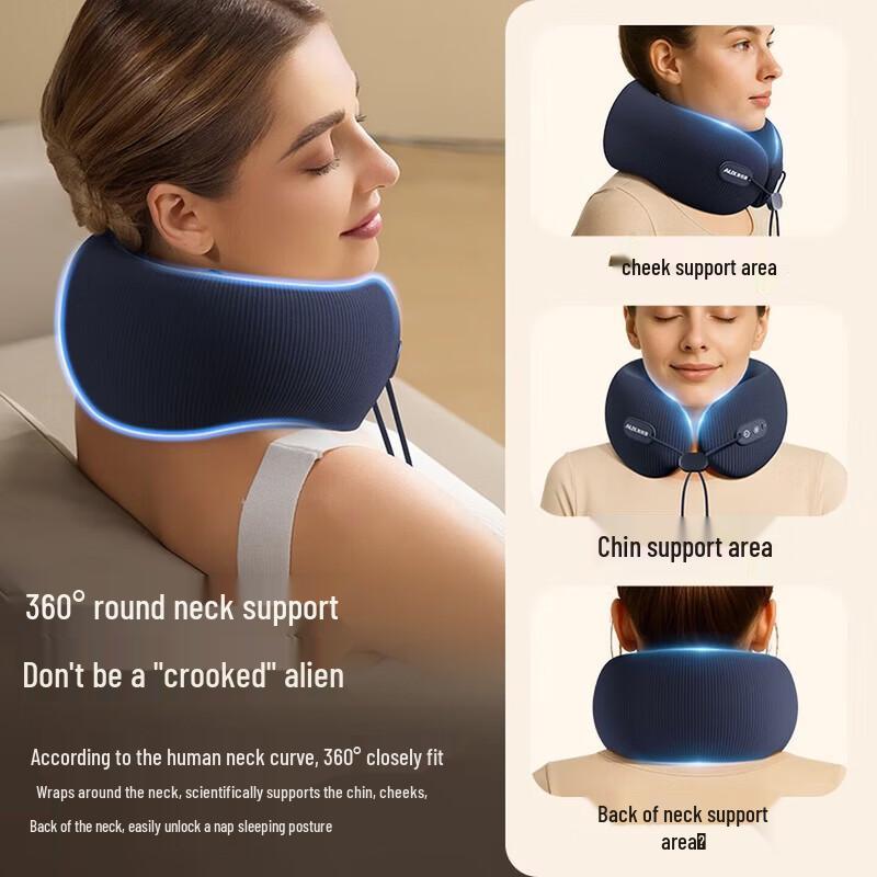 AUX U-shaped Memory Foam Neck Massager Pillow CN plug (adapter included)