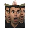 Soft Blankets Kids Adult Camping Funny Charlie Kirk Throw Blanket  Flannel Bedspread For Couch Chair Novelty Sofa Bed Cover