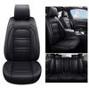 Universal 5-Seat PU Leather Car Seat Covers Full Set Front Rear Seat Cushion Anti-scratch Protection Four Season