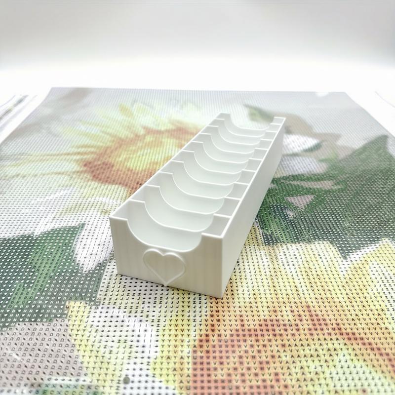 Diamond Painting Diamond Bag Storage Box Large Capacity Heart-Shaped Diamond Painting Storage Box Large-Sized Grid Sorting Box