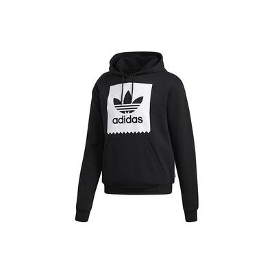 adidas Originals Off Court Popover Hoodie mit Trefoil-Logo und Kordelzug Herren Tops Schwarz EC7323