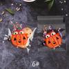 100pcs Halloween Candy Bag Self-adhesive Plastic Treat Bags for Cookie Snack Gift Clear Bags Set for Halloween Party
