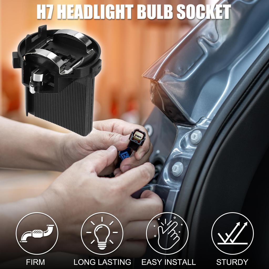 TUCKBOLD VW Golf H7 Bulb Socket Stable Quality No.A9068260282/5K0941109C | Valve Adapter Set of 4