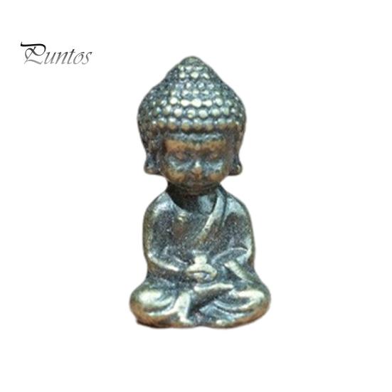 Mini Figure Statue Alloy Mini Figure Figurine Retro Micro Landscape Ornament for Potted Plants Tabletop Rockeries Bookshelf