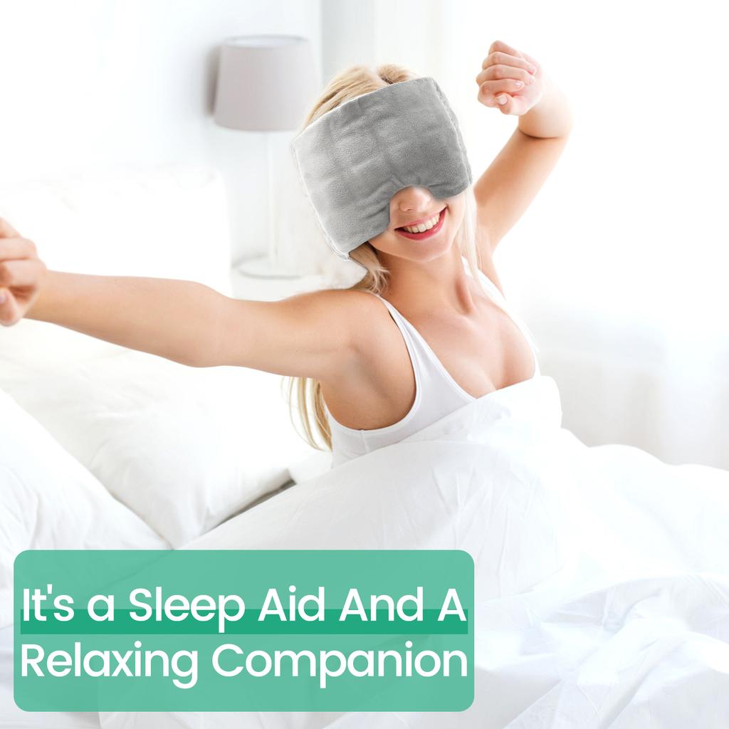 Weighted Eye Mask Sleeping Mask for Light Blocking Travel Eye Blindfold Soft Breathable Nap Sleep Eyeshade Sleeping Patch Cover