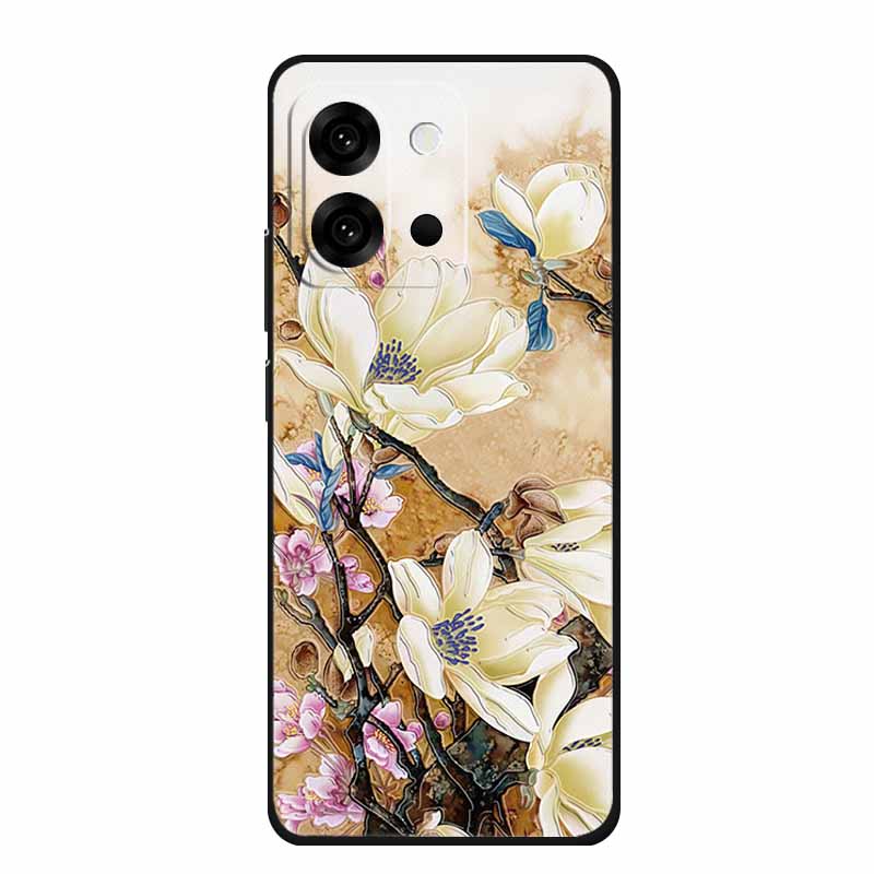 3D Emboss Case For OnePlus 13T 2025 Phone Case 13 T Coque Flowers Silicone Soft Back Cover For OnePlus 13s 2025 Case 13 s Funda