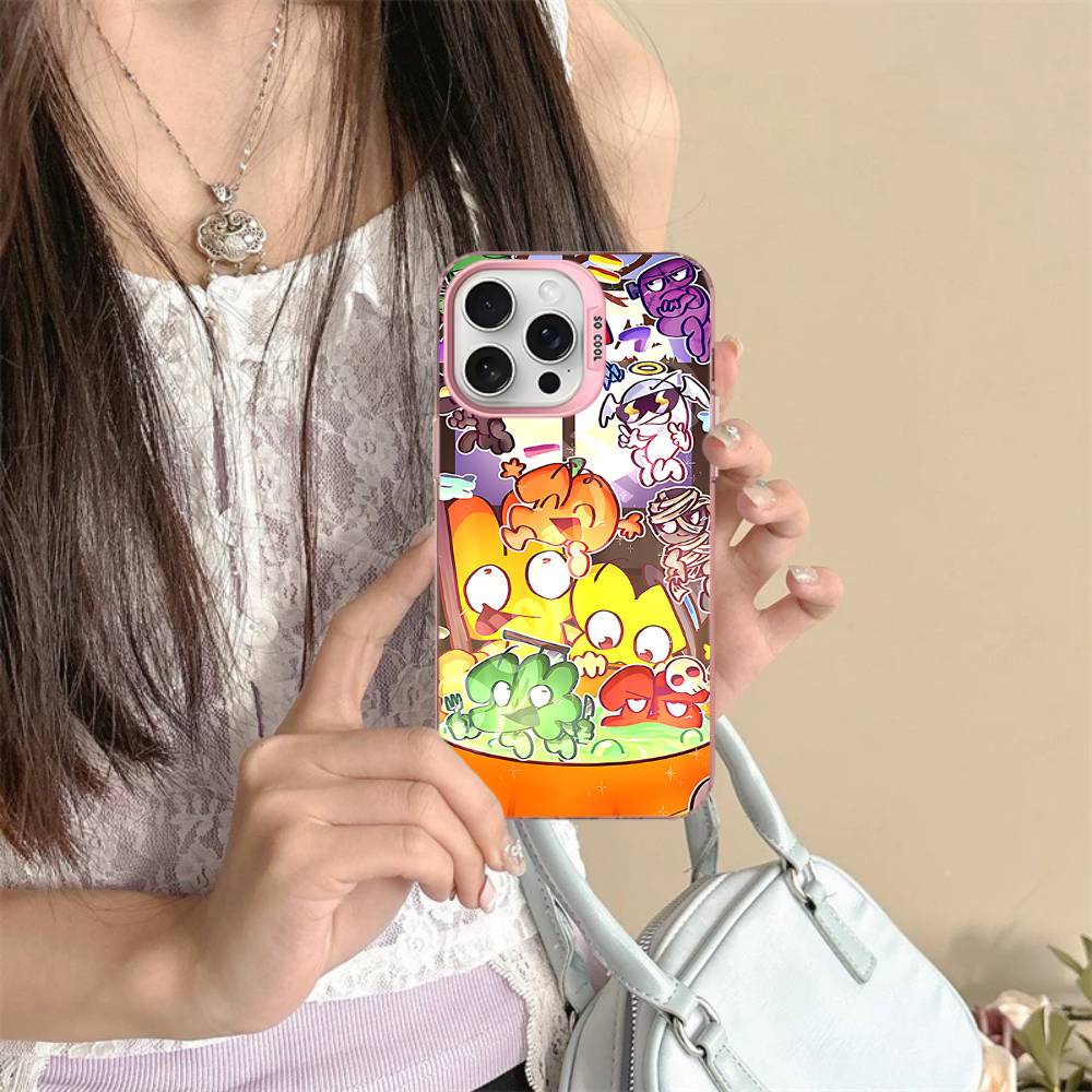 Anime Bfdi Battle For D-Dream Island Phone Case For IPhone 16 15 14 13 12 11 17 Pro MAX Plus Pro Matte Shockproof Cover