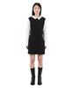 Catharsis Contrast Corset Collar Dress Black One Size