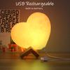 Heart Shaped Night Light 16 Colors Adjustable USB Bedside Lamp Rechargeable for Christmas Valentine Day Anniversary Wedding