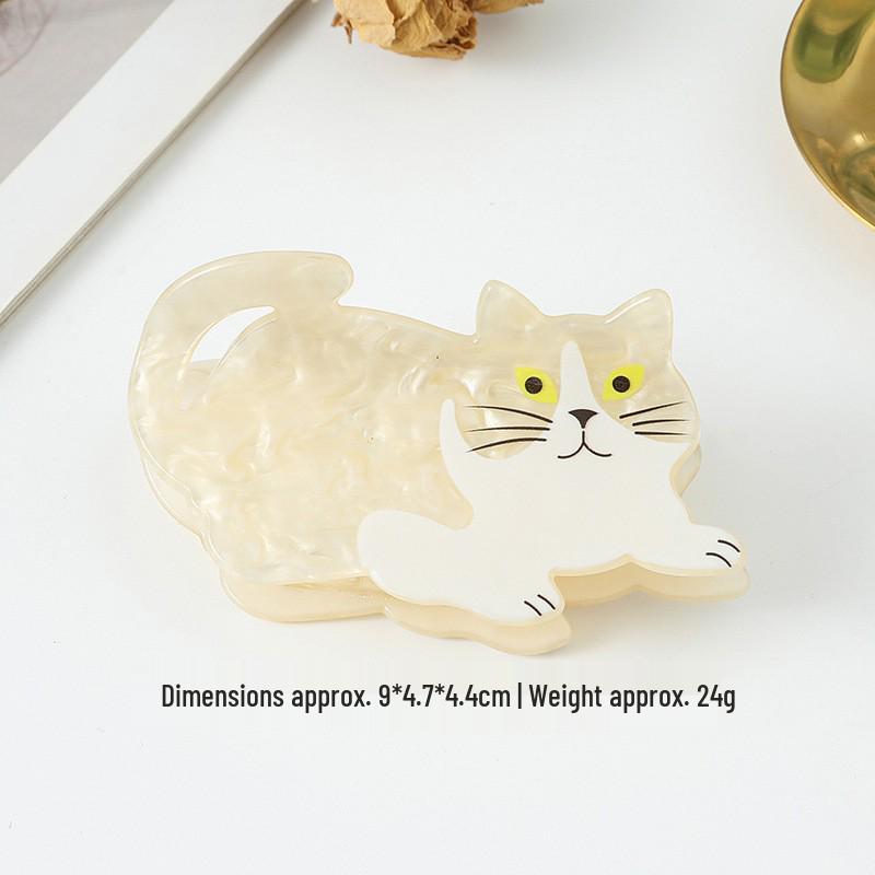 Cute Cartoon Cat Claw Clip - Designer Kitten Hair Accessory