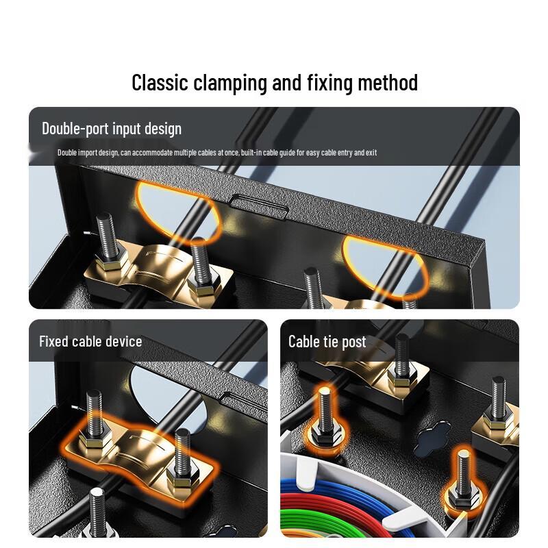 SAMZHE 12-Port Fiber Optic Terminal Box