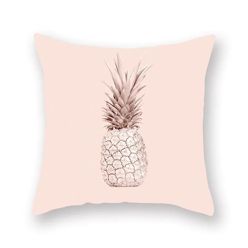 45X45CM Pink Shiny Polka Dot Alphabet Geometric Simple Pillow Cover Bed Sofa Car Office Seat Cushion  Home Decoration