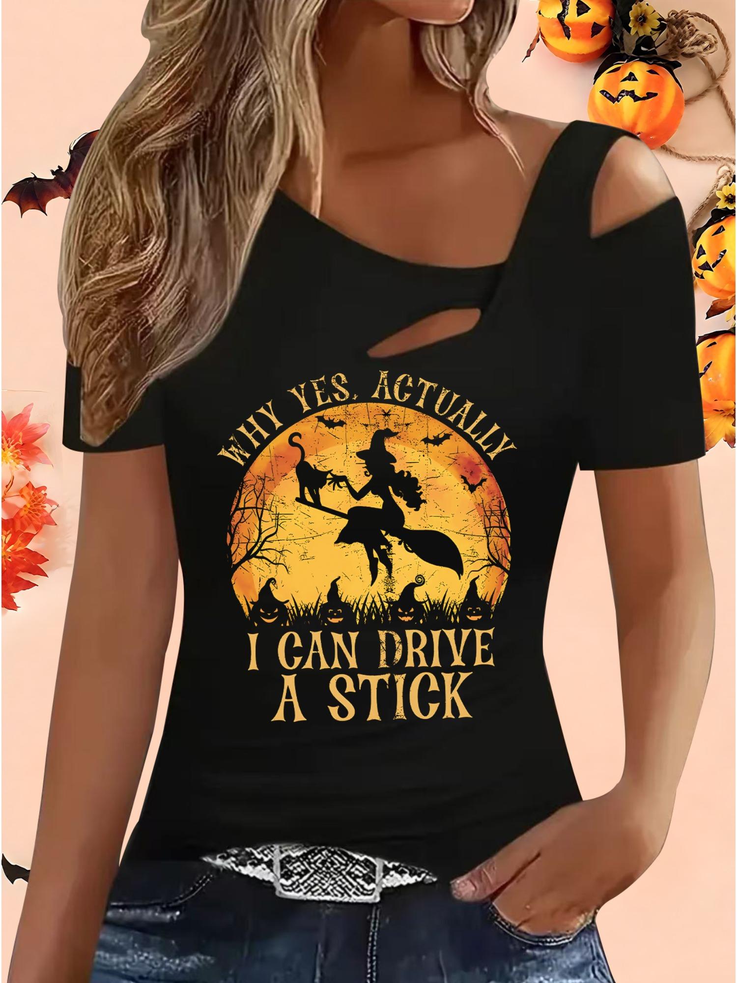 

Женские Свободные Топы Блузки Рубашки Подарок на Хэллоуин и Рождество S чёрный