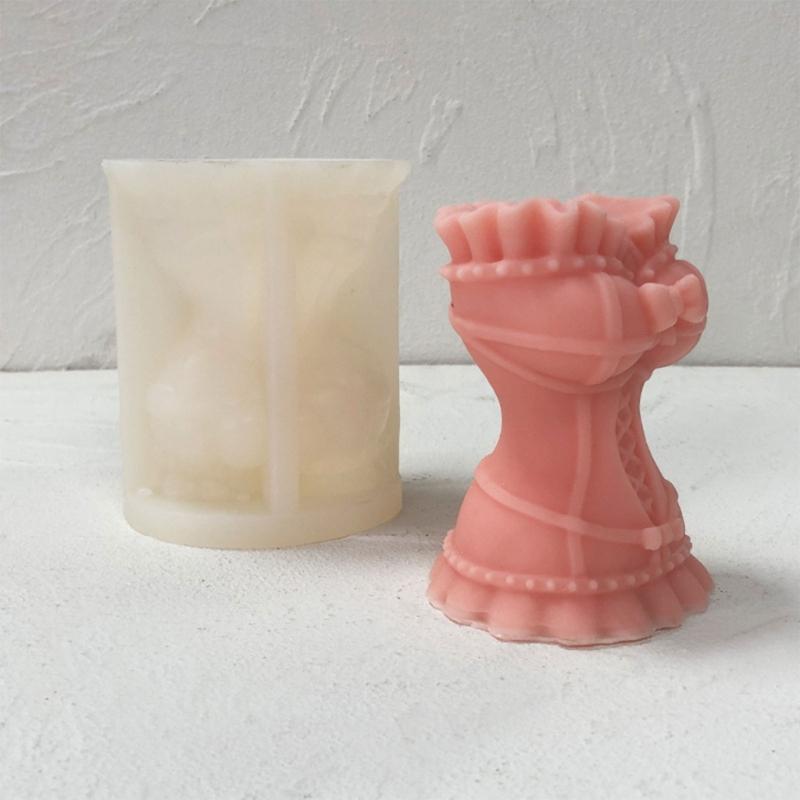 Wedding Dress Candle Molds 3D Corsets Silicone Moulds Resin Castings Molds Handmade DIY Vases Molds Home Decorations