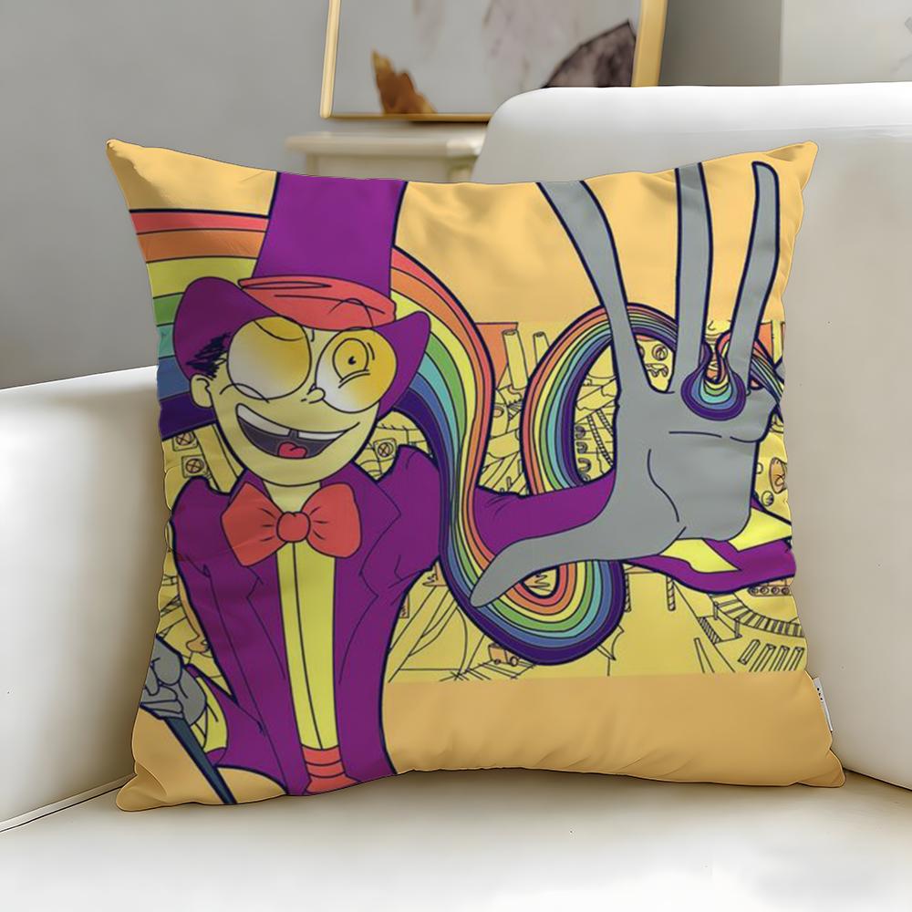 classic animated series Superjail Cushion Cover Soft  EasyWash Pillow Case  Versatile for Couch Bed Travel and Office