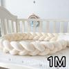 1M/2M/3M/4M  Baby Crib Bumper Protector Bed Braid Knot Cushion for Infant Kids Shares Toddler Baby Bed Bumpers in Crib Newborn