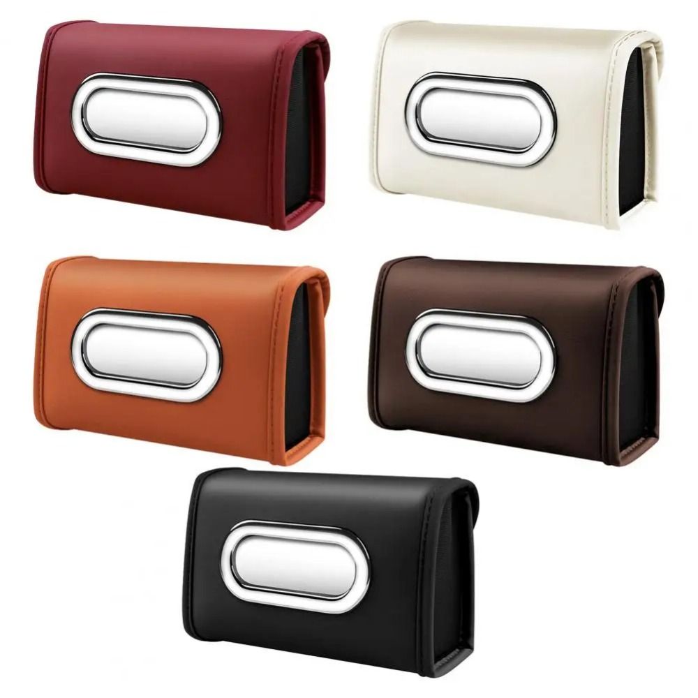 

Clamshell Design Car Seat Back Tissue Box Automotive Paper Towel Holder Toilet Paper Holder чорний