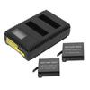 Camera Battery Charger Dual Slot LCD Display Safe USB Battery Charging Station for Hero 4