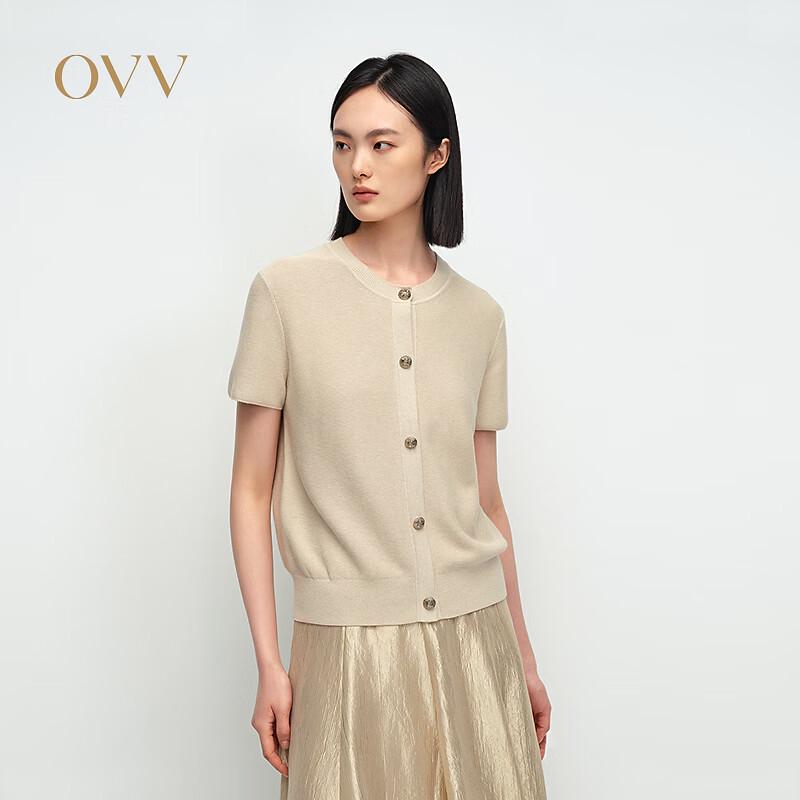 OVV Women s Striped & Solid Short-Sleeve Knit Cardigan M