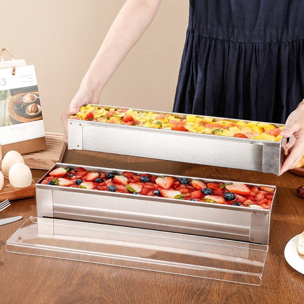 Ορθογώνια Φόρμα Ψωμιού Αποσπώμενος Σχεδιασμός Φόρμα Μους Πολυλειτουργική Φόρμα για Κέικ Τιραμισού Τσίζκεϊκ