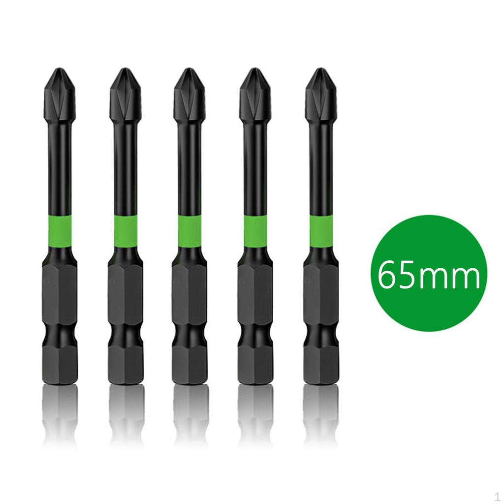 5x Impact Bit Set Multipurpose Cross Bits for Electrician Maintenance