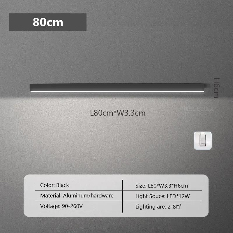 

LED Long Strip Light 80CM Ceiling Light Modern Living Room Hallway Balcony Cloakroom Office Shop Indoor Lighting Ceiling Lamps Cool light