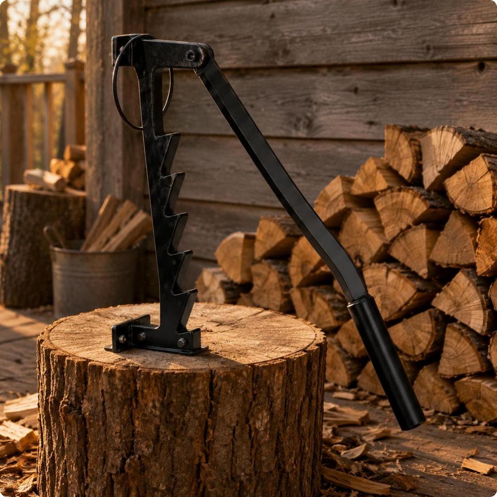 Manual Log Splitter To Use Wood Hand Powered Firewood Splitting Axe for Camping,